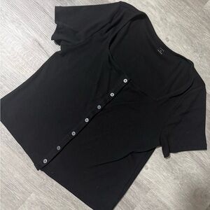 GAP Square Neck Button-Up Top